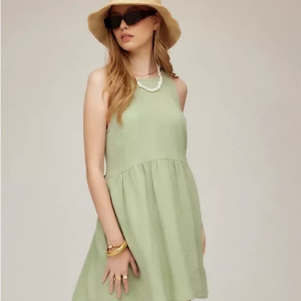 Fifteen Twenty Elegant Green Sleeveless Dress